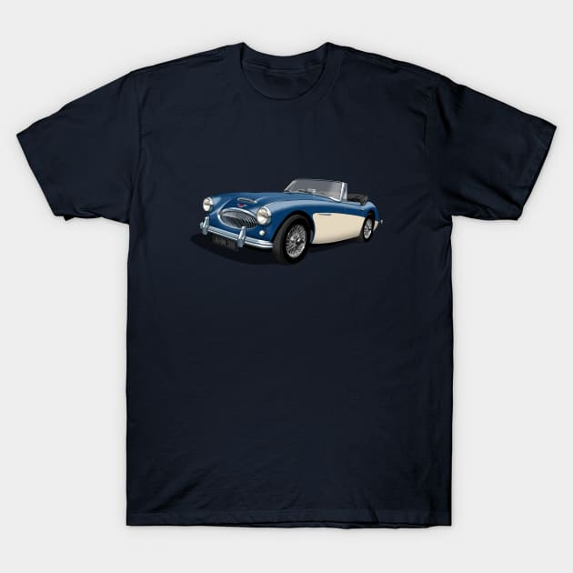 Austin Healey 3000 Mk3 T-Shirt by candcretro